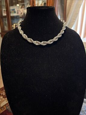 Lot of Silver-Tone Twisted Rope Necklace - Elegant Women’s Jewelry NWT
